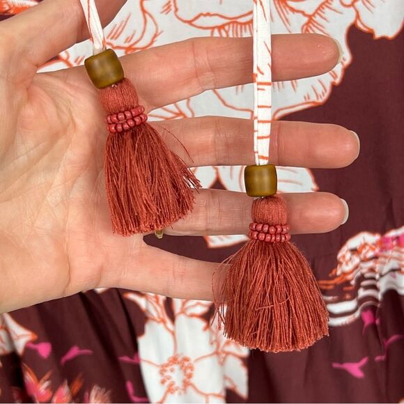 Maaji WONDERLAND DREAMS Tunic Dress Sz L Coverup Asian Floral Beach - Picture 12 of 16